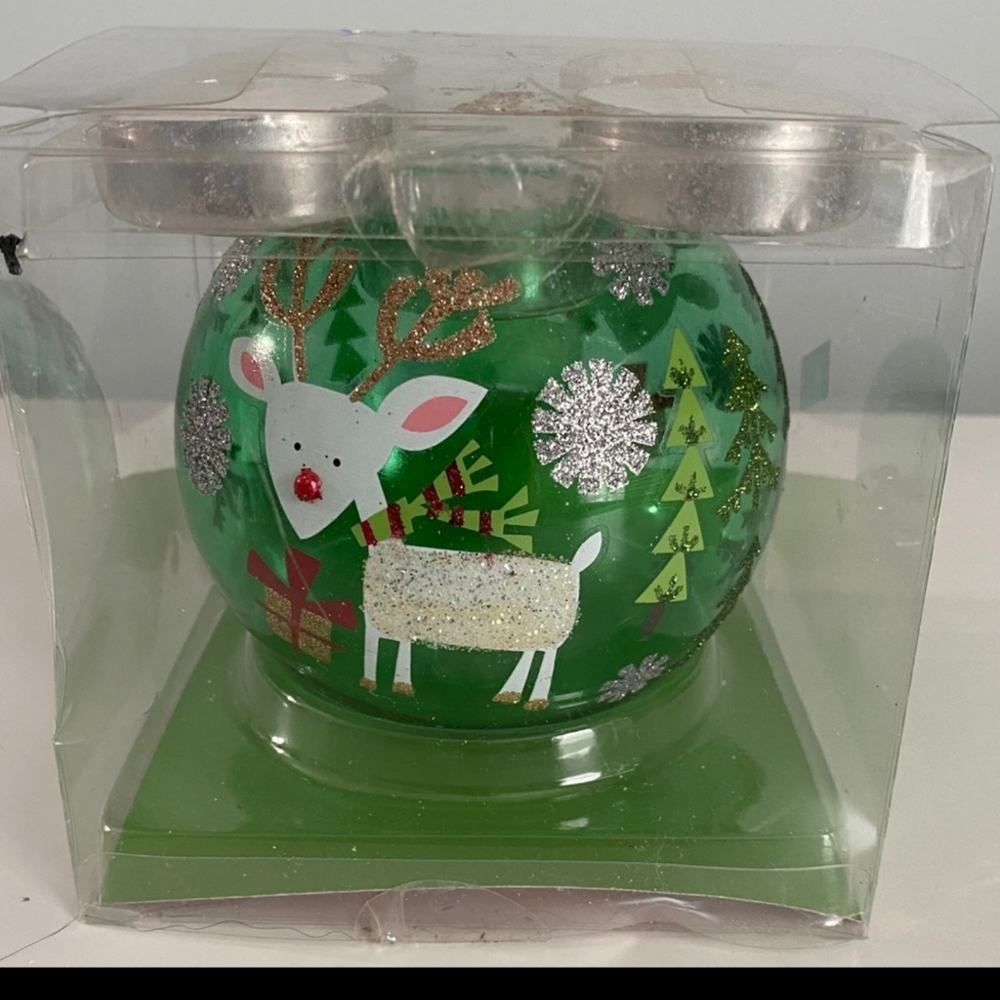 Pier 1 Imports Tealight  Christmas Holiday Reindeer Votive